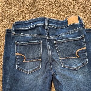 American Eagle Outfitters Women's Dark Blue Boot Cut Jeans